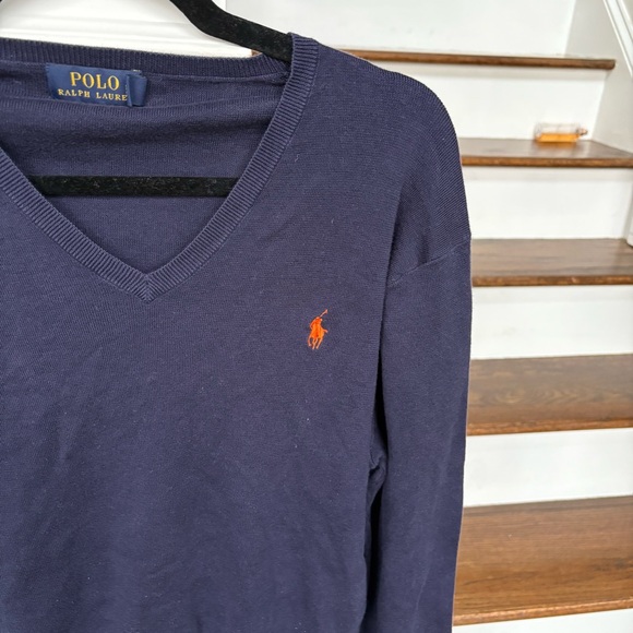 Polo by Ralph Lauren Men's Navy Sweater - Size Large - Picture 2 of 5